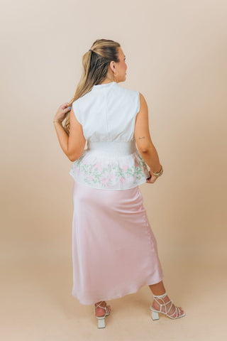 Pink Floral Zip Up Top | Select Trends Boutique