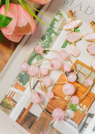 Pink Marble Beaded Bracelet Set | Select Trends Boutique