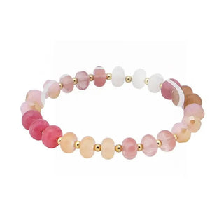 Pink & Red Beaded Bracelet - Select Trends Boutique