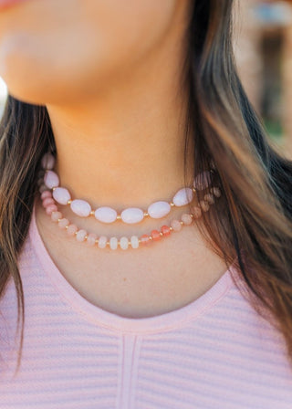 Pink & Red Beaded Necklace - Select Trends Boutique