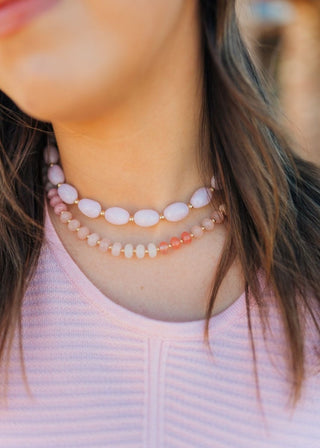 Pink & Red Beaded Necklace - Select Trends Boutique