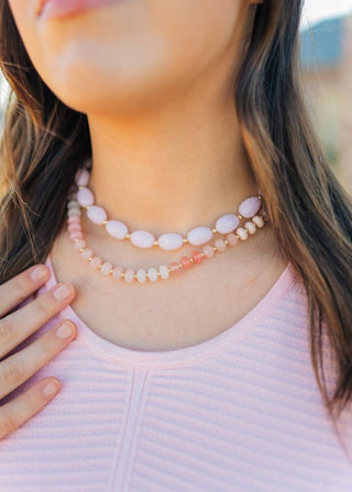 Pink & Red Beaded Necklace - Select Trends Boutique