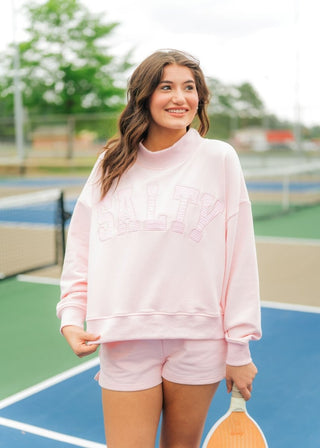 Pink Salty Short Sweat Set | Select Trends Boutique