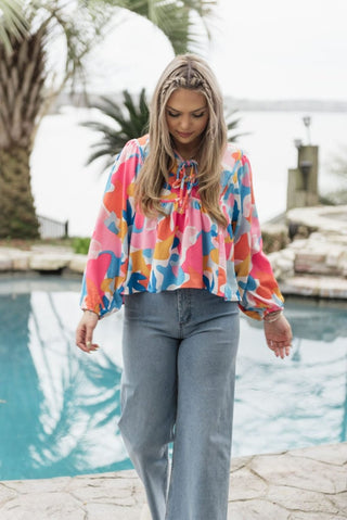 Pink Vivey Hello There Top | Select Trends Boutique