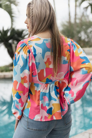 Pink Vivey Hello There Top | Select Trends Boutique