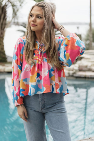 Pink Vivey Hello There Top | Select Trends Boutique