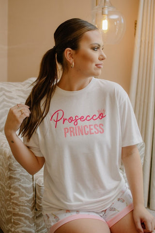 Prosecco Princess PJ Tee - Select Trends Boutique
