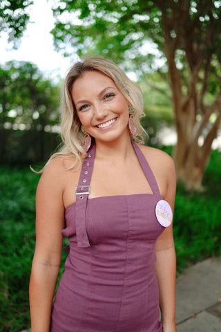 Purple Back Buckle Mini Dress | Select Trends Boutique
