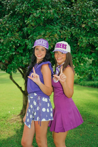 Purple Buckle Strap Pleated Mini Dress | Select Trends Boutique