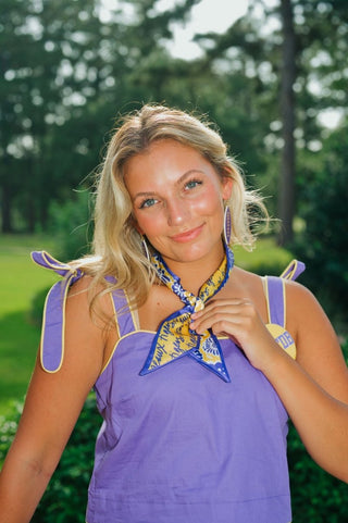 Purple Floral Gameday Skinny Scarf | Select Trends Boutique