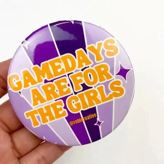 Purple For The Girls Gameday Button | Select Trends Boutique