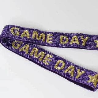Purple & Gold Gameday Bag Strap | Select Trends Boutique