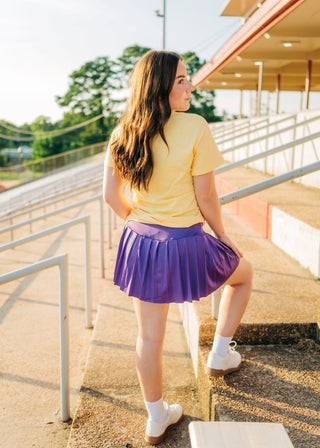 Purple Pleated Tennis Skort - Select Trends Boutique