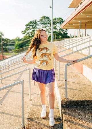 Purple Pleated Tennis Skort - Select Trends Boutique