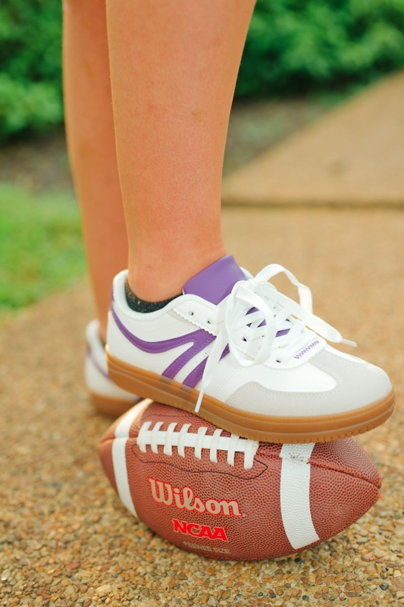 Purple Retro Gameday Sneakers