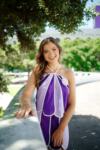 Purple Scallop Hem Top & Skort Set | Select Trends Boutique