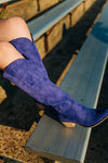 Purple Suede Cowgirl Boots