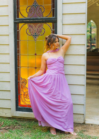 Purple Sweetheart Ruched Maxi Dress | Select Trends Boutique