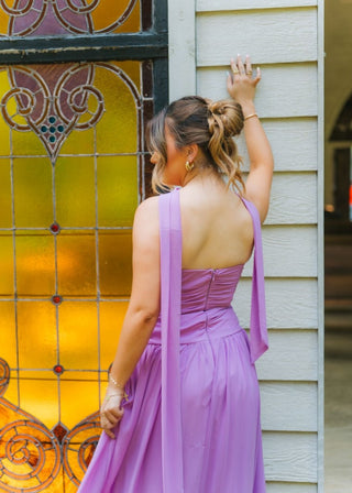 Purple Sweetheart Ruched Maxi Dress | Select Trends Boutique