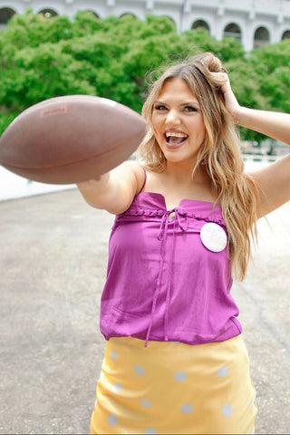 Purple Tie Front Cami Top | Select Trends Boutique