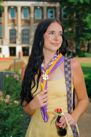 Purple Tiger Striped Bandana Scarf | Select Trends Boutique