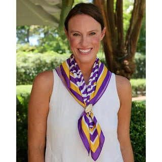 Purple Tiger Striped Bandana Scarf | Select Trends Boutique
