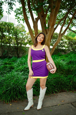 Purple & Yellow Gameday Skirt Set | Select Trends Boutique