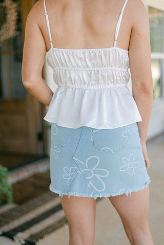 Put Your Records On Skirt | Select Trends Boutique