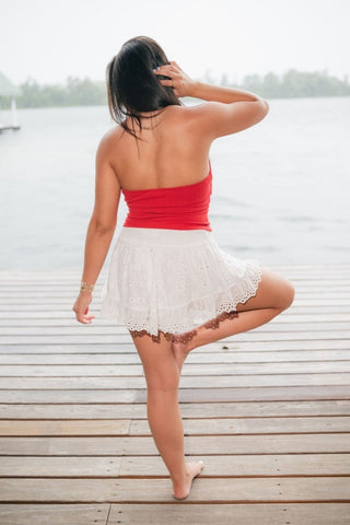 Red American Flag Halter Top | Select Trends Boutique
