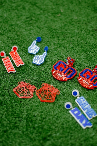 Red Bulldog Earrings | Select Trends Boutique