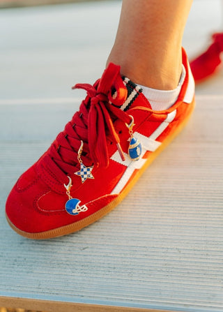 Red Dakkah Lace Up Sneakers - Select Trends Boutique
