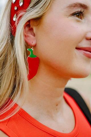 Red Pepper Earrings | Select Trends Boutique