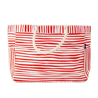 Red Striped Tote Bag | Select Trends Boutique
