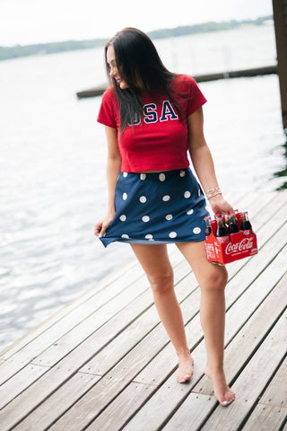 Red USA Fitted Tee | Select Trends Boutique