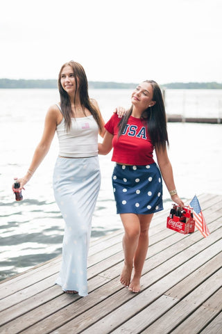 Red USA Fitted Tee | Select Trends Boutique