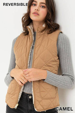 Reversible Camel Vest