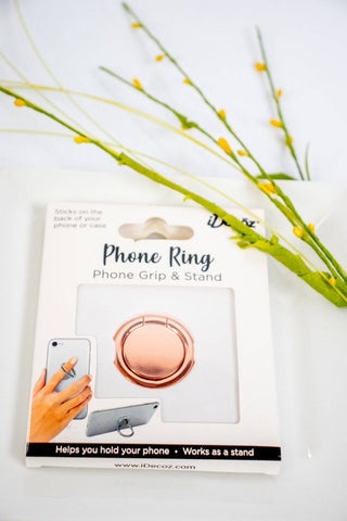 Rose Gold Phone Ring