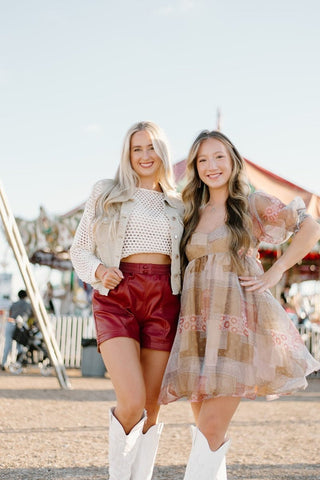 Rust Bandana Babydoll Dress | Select Trends Boutique