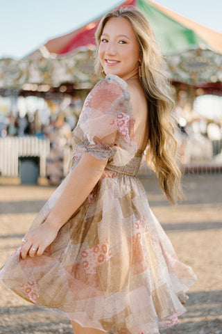 Rust Bandana Babydoll Dress | Select Trends Boutique