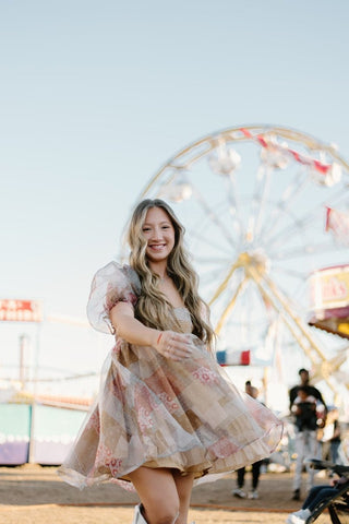 Rust Bandana Babydoll Dress | Select Trends Boutique