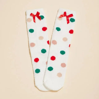 Santa Assorted 4 - Pack Fuzzy Socks - Select Trends Boutique