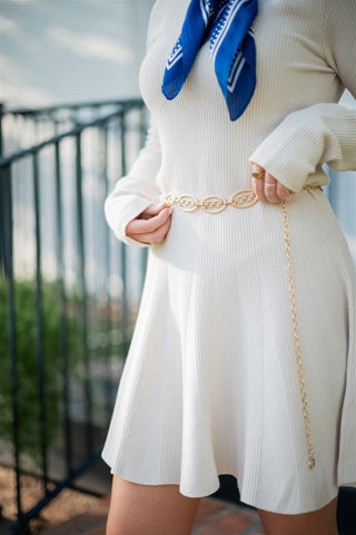 Rope Detailed Chain Belt