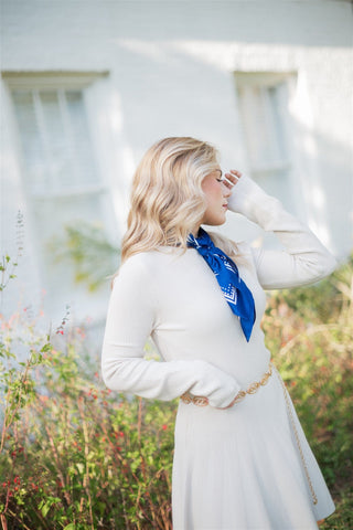 Beige Ribbed Pleated Sweater Dress