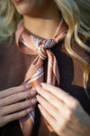 Paisley Satin Bandana Scarf