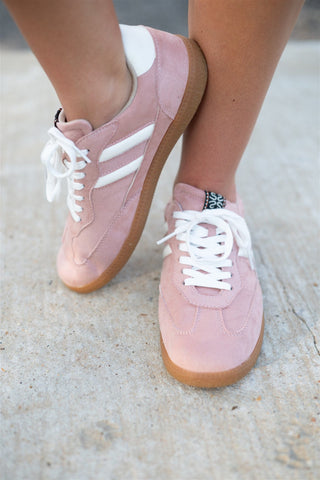 Shu Shop Renee Pink Suede Sneaker