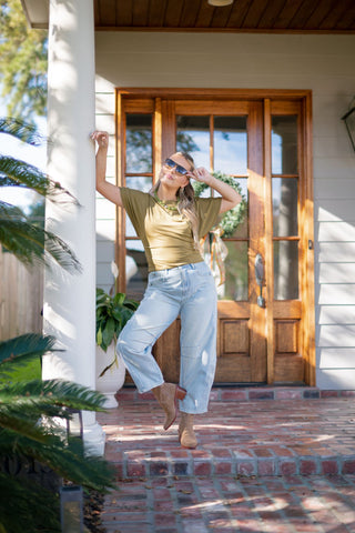 Light Wash Barrel Jeans