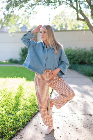 Light Wash Effortless Denim Top