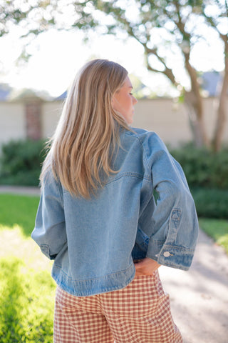 Light Wash Effortless Denim Top