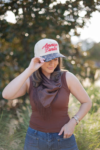 American Darlin' Leopard Trucker Hat