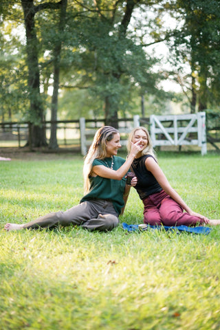 Maroon Wide Leg Jeans